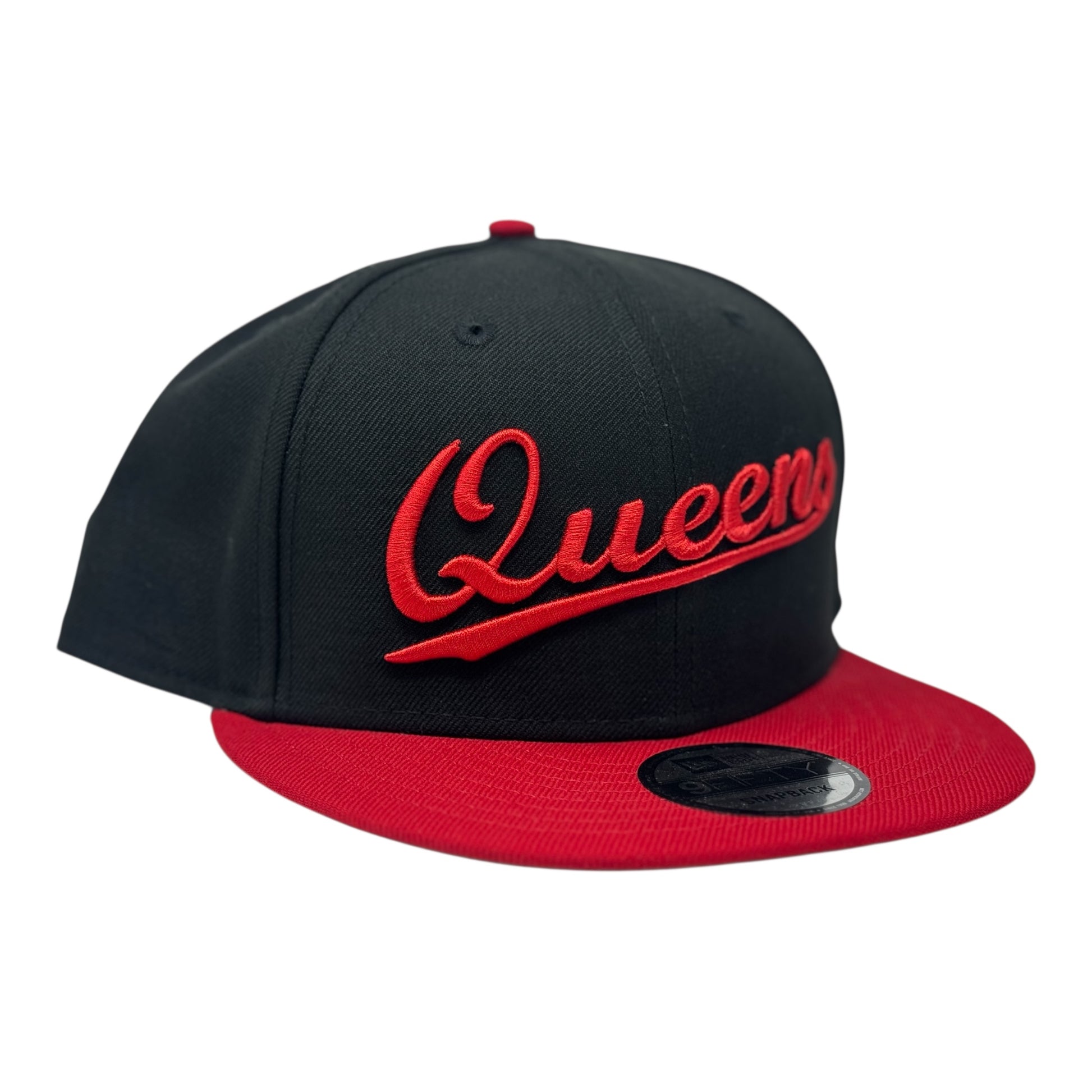 Queens New York 9Fifty New Era Snapback Hat-Black Red