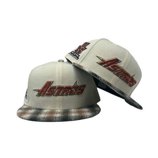 Houston Astros 35th Anniversary "Flannel Plaid Visor" New Era Fitted Hat