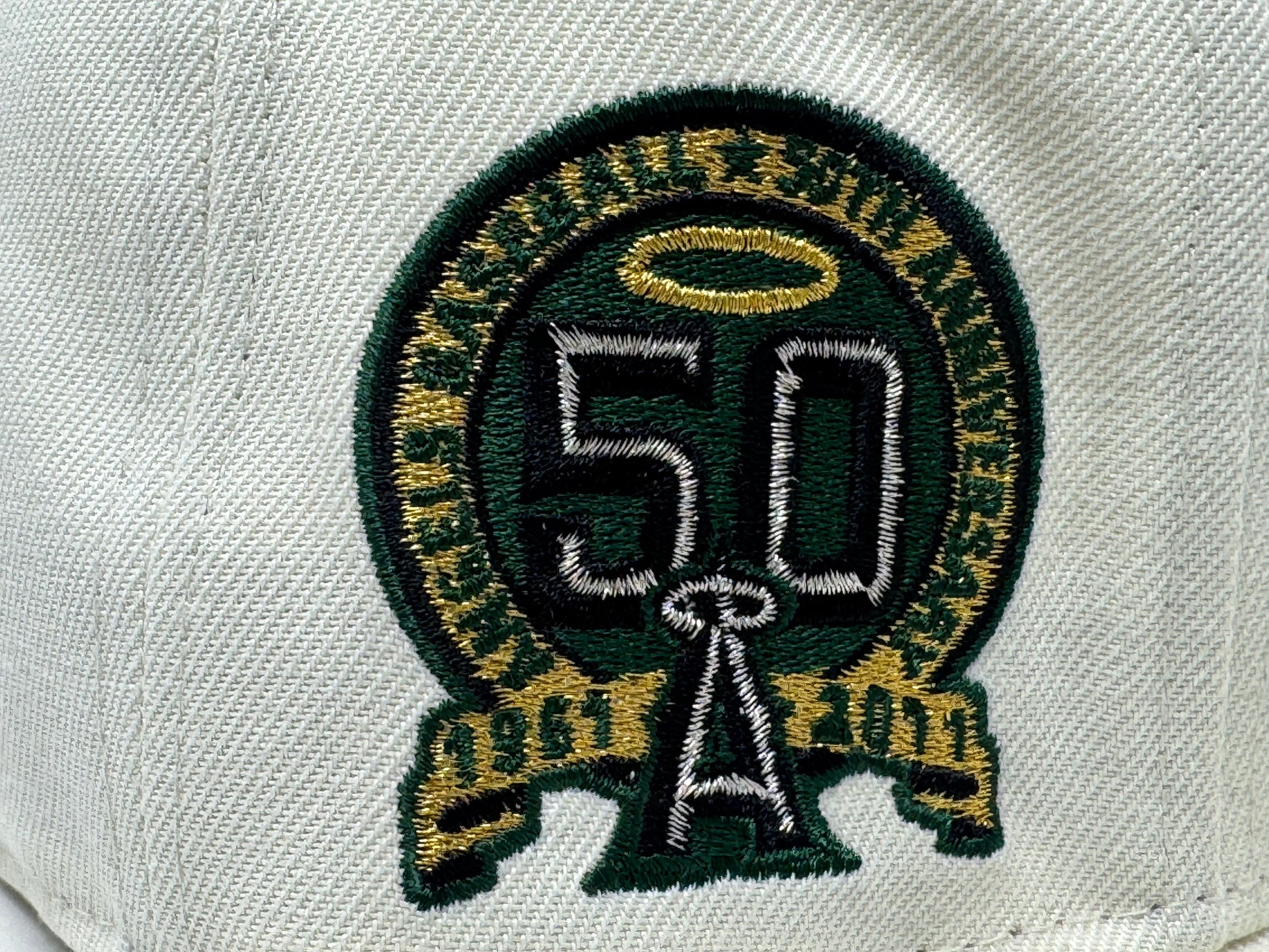 Los Angeles Angels 50th Anniversary Snapbacks Hat-Chrome White