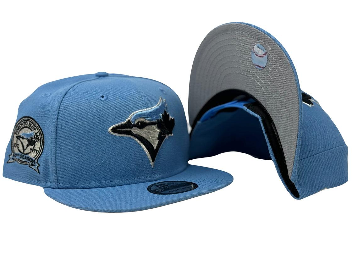 Toronto Blue Jays 40th anniversary Sky Blue 9Fifty New Era Snapback Hat