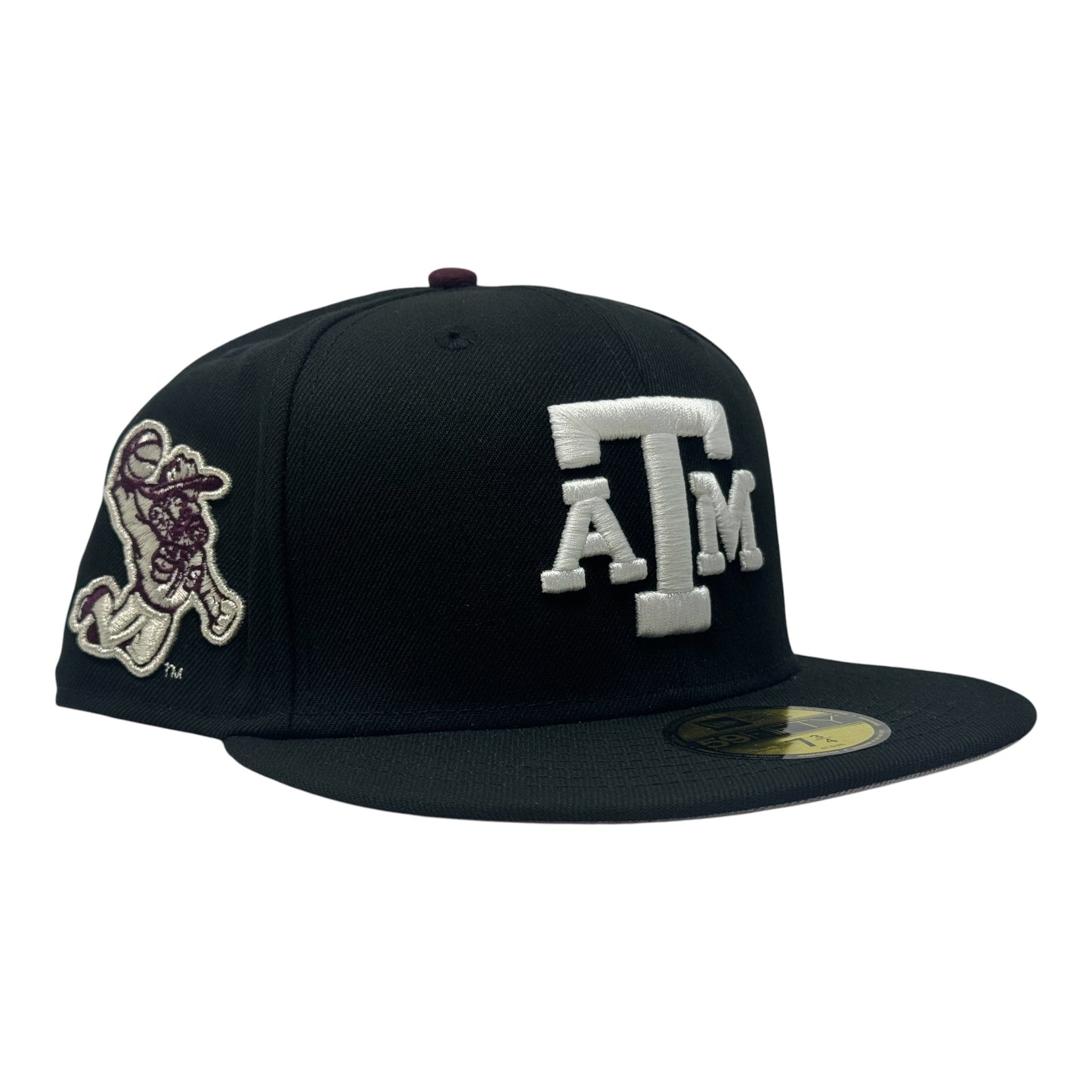 Texas A&M Aggies NCAA New Era Fitted Hat-Black White