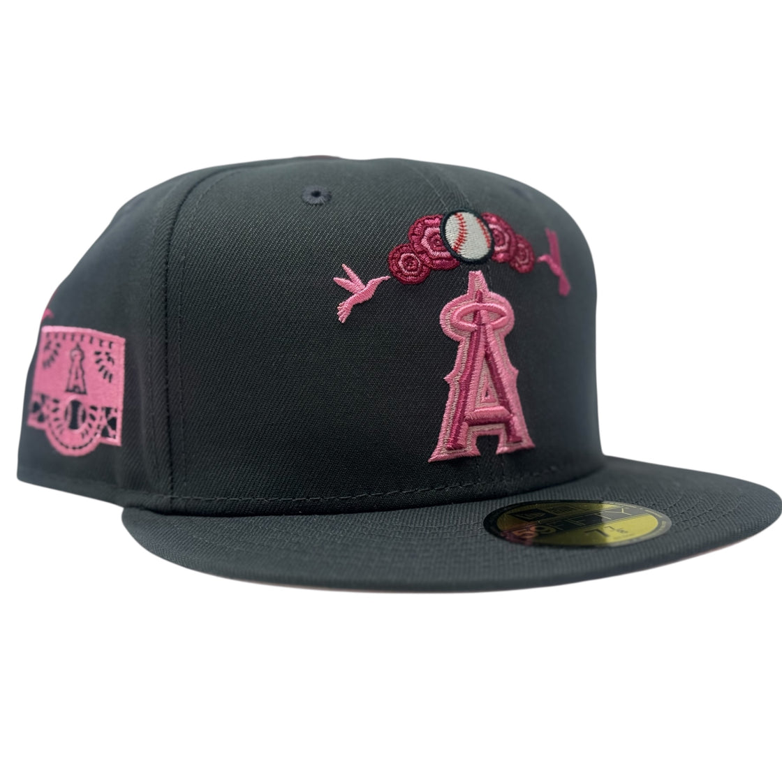 Los Angeles Angels Day of the Dead Graphite 59FIFTY Fitted