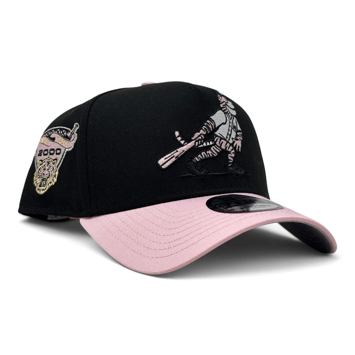 Detroit Tigers 2000 All Star Game New Era A-Frame Snapback Hat-Black Pink