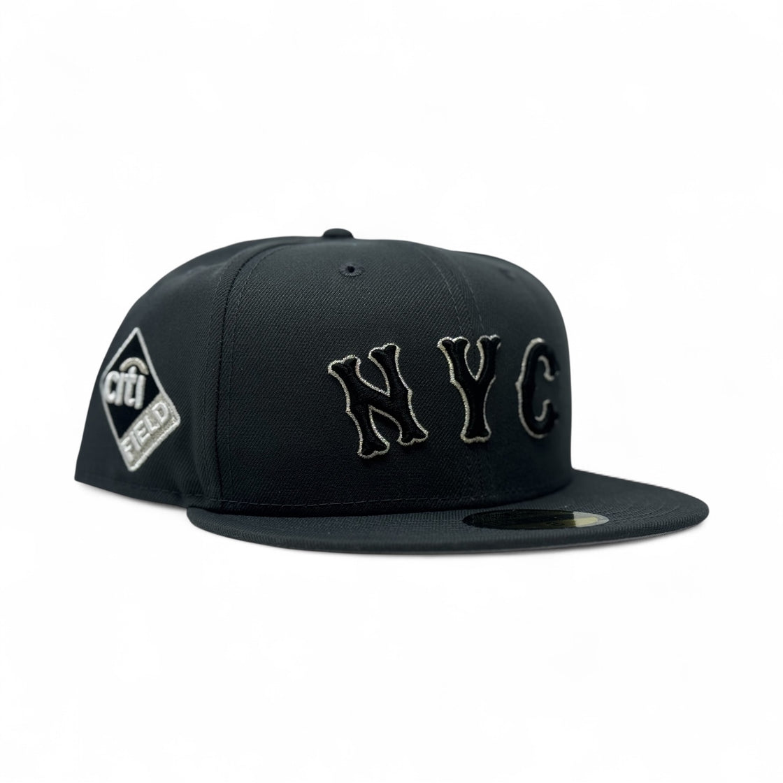 New York Mets Citi-Field 59Fifty New Era Fitted Hat-Dark Gray