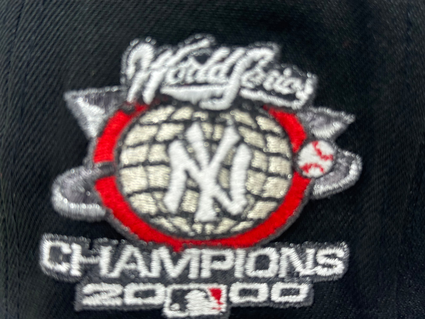 New York Yankees 2000 World Series Champions Fitted Hats-Black