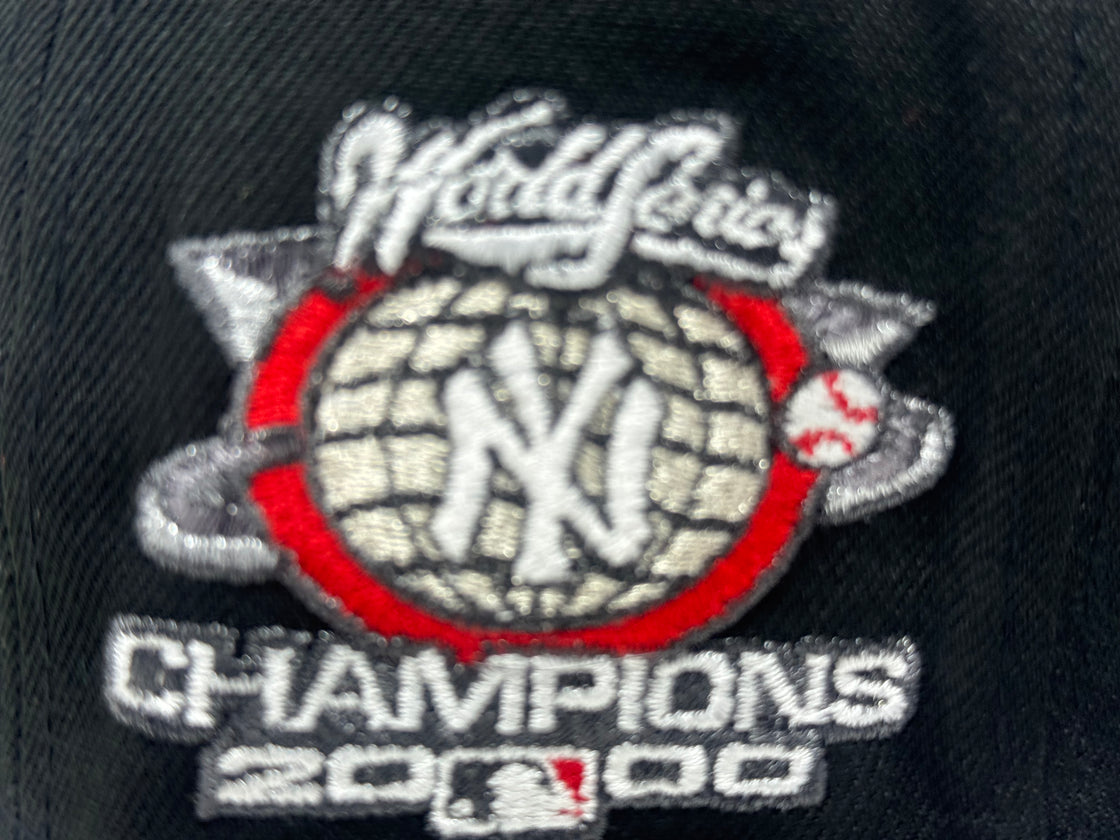 New York Yankees 2000 World Series Champions Fitted Hats-Black
