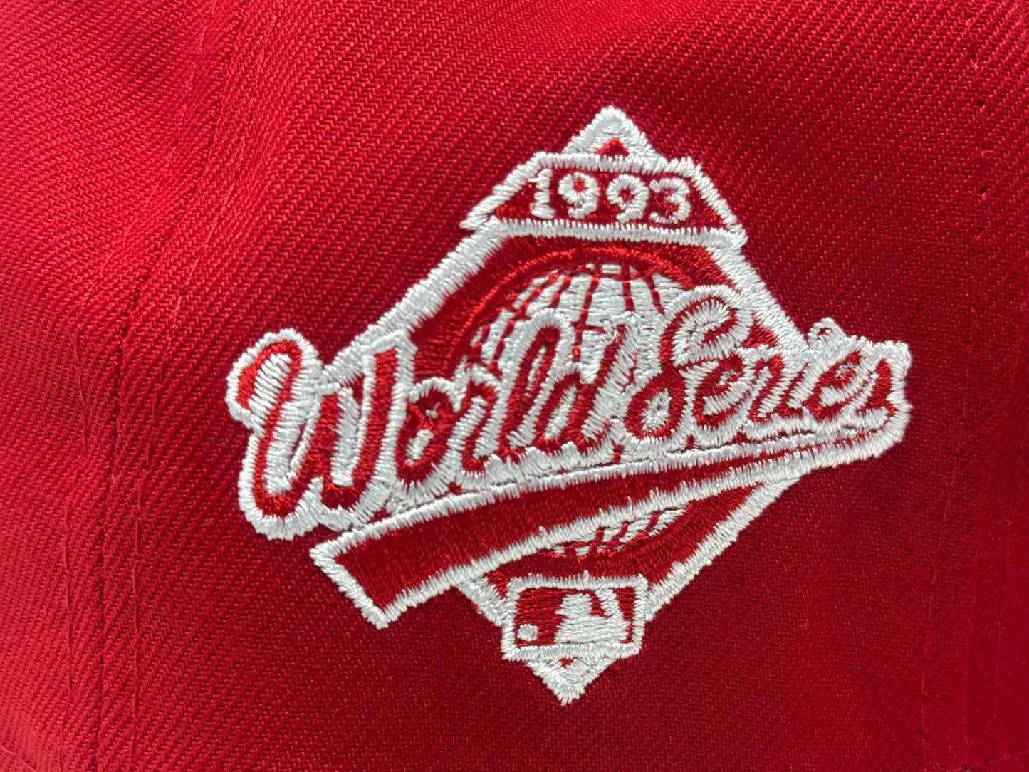 Toronto Blue Jays 1993 World Series Fitted Hats-Red