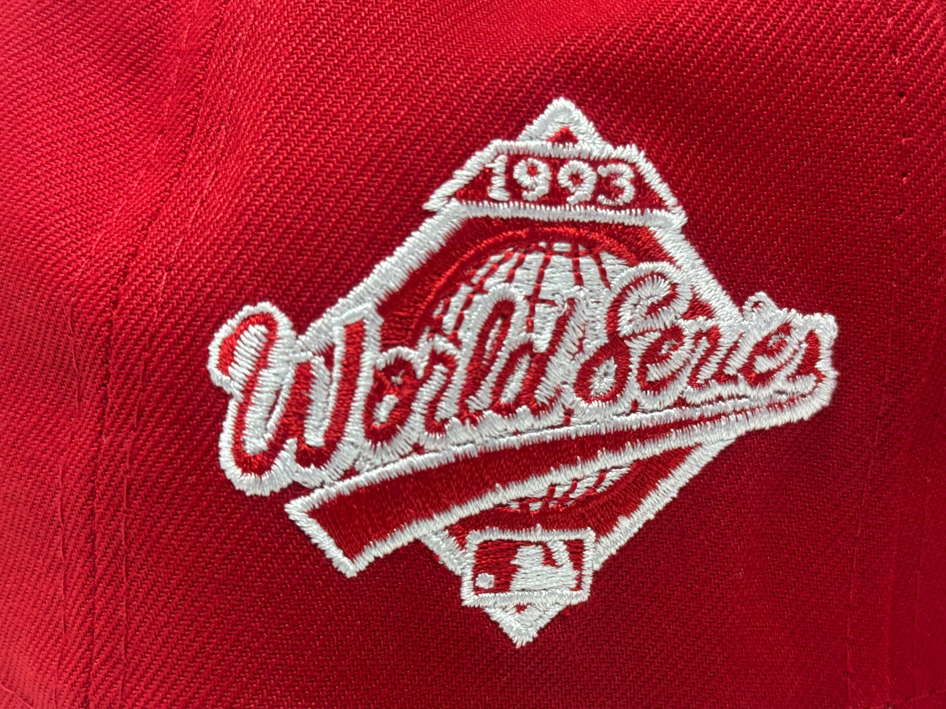 Toronto Blue Jays 1993 World Series Fitted Hats-Red