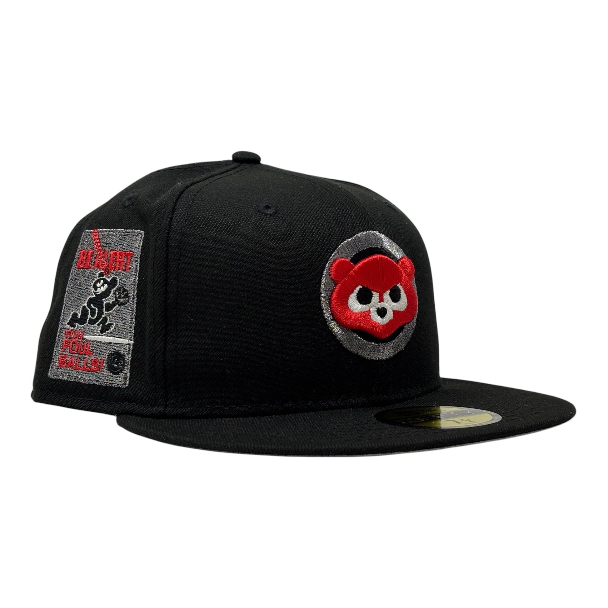 Chicago Cubs Be Alert Foul Ball Logo "Cherry Pack" Fitted Hats
