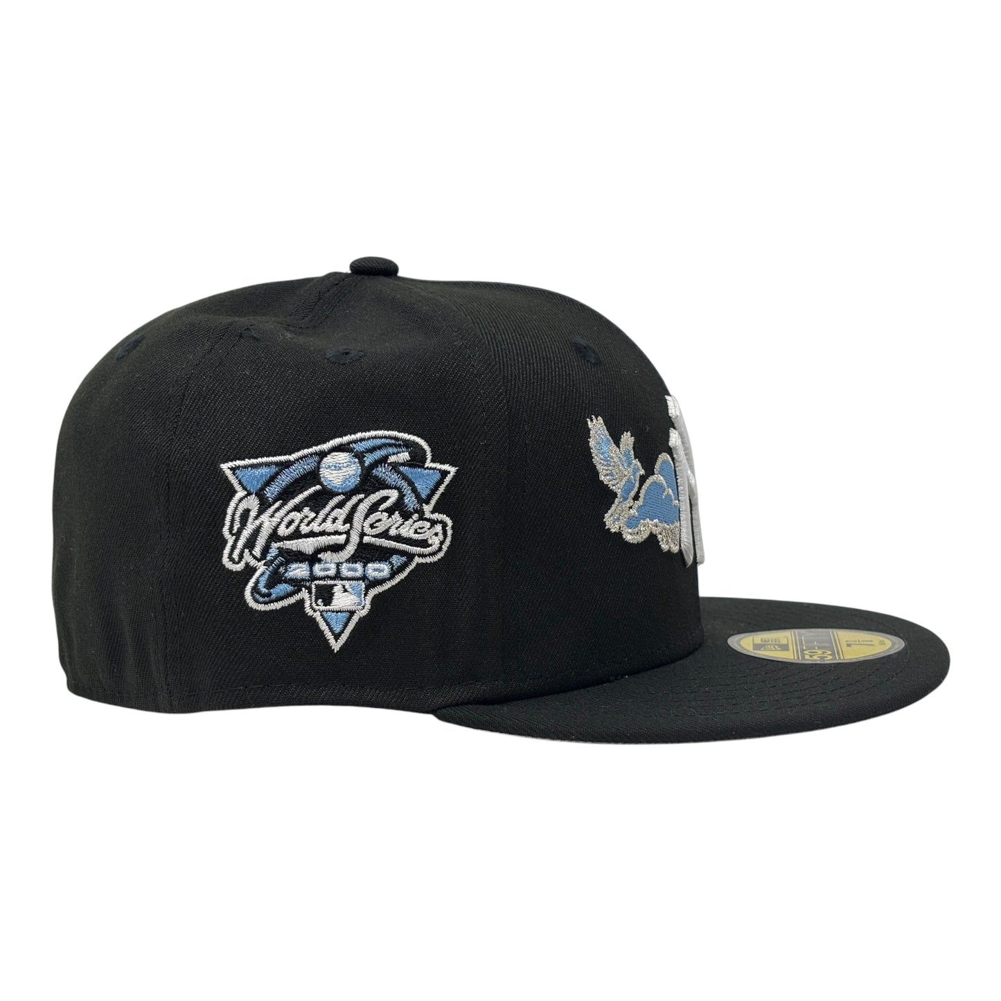 New York Yankees 2000 World Series "Bird in the Cloud" Fitted Hats-Black