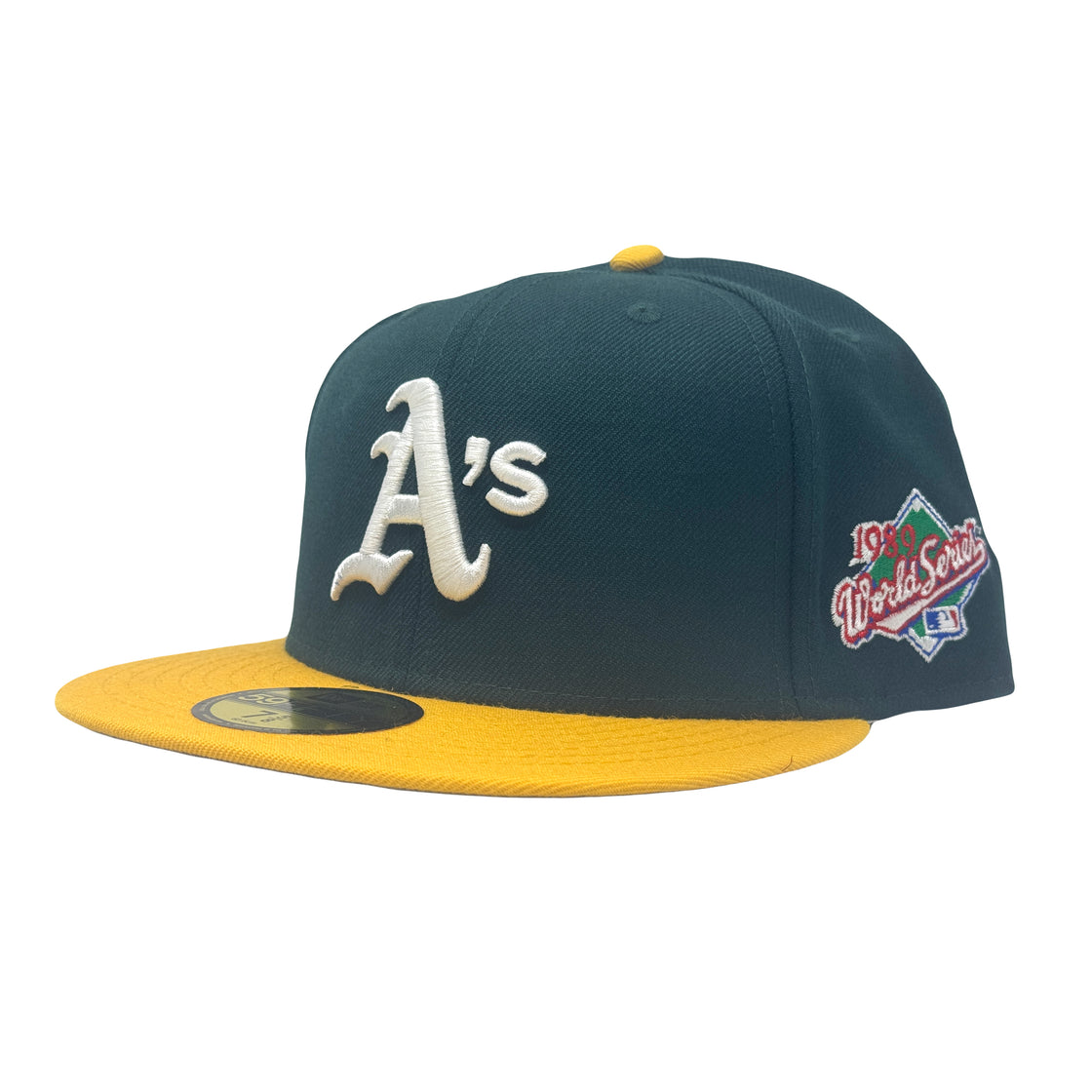 Oakland Athletics 1989 World Series Gray Brim New Era Fitted Hat