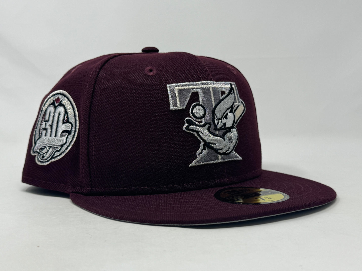 Toronto Blue Jays 30th Anniversary Maroon 59Fifty New Era Fitted Hat