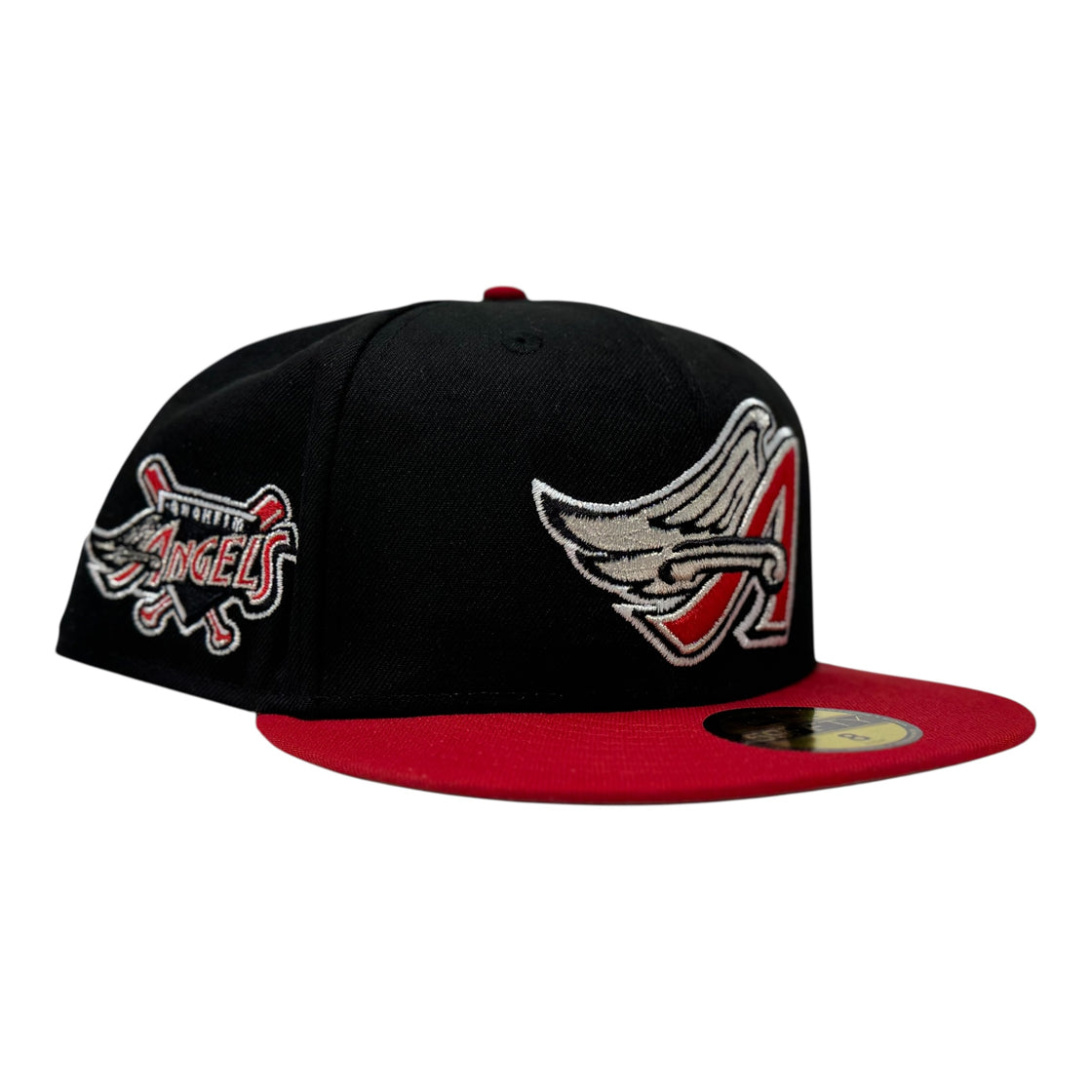 Los Angeles Angels 59Fifty Fitted Hats-Black Red