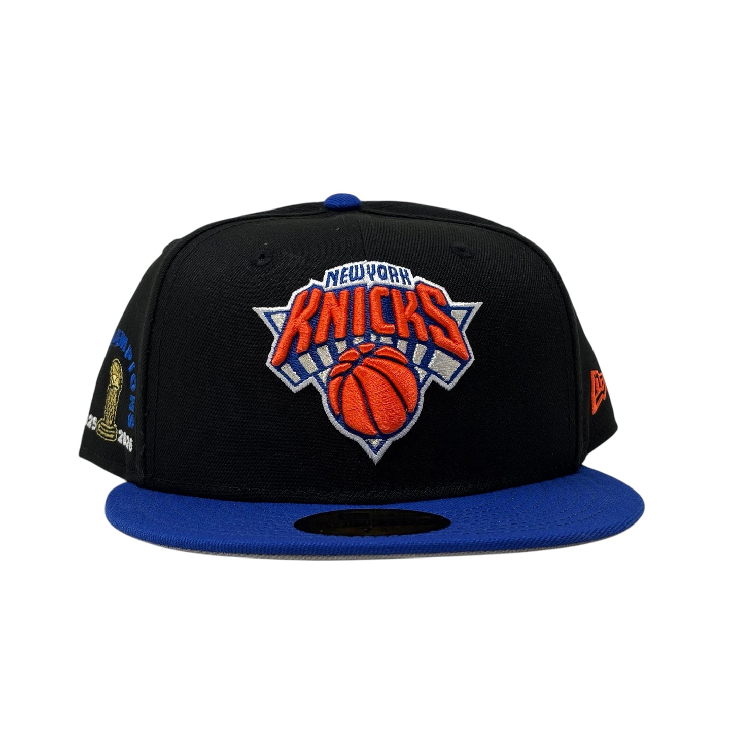 New York Knicks 2026 NBA Champions New Era Fitted-Black Royal