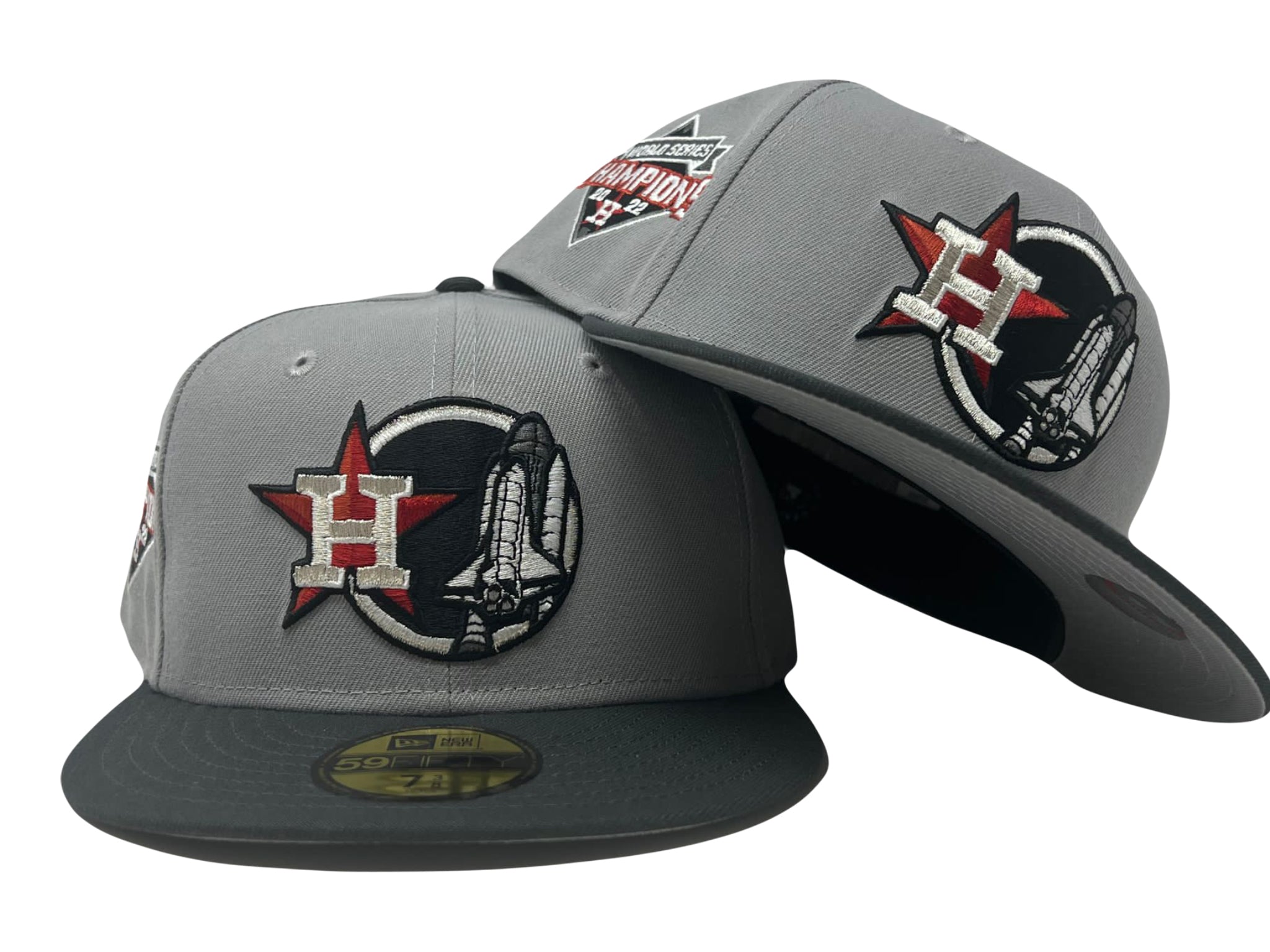 Houston Astros Baseball Cap New Era Hat 5950 Fitted MLB Black White 59Fifty