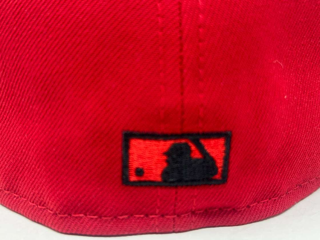 New York Yankees 1999 World Series Floral Logo Fitted Hat-Red