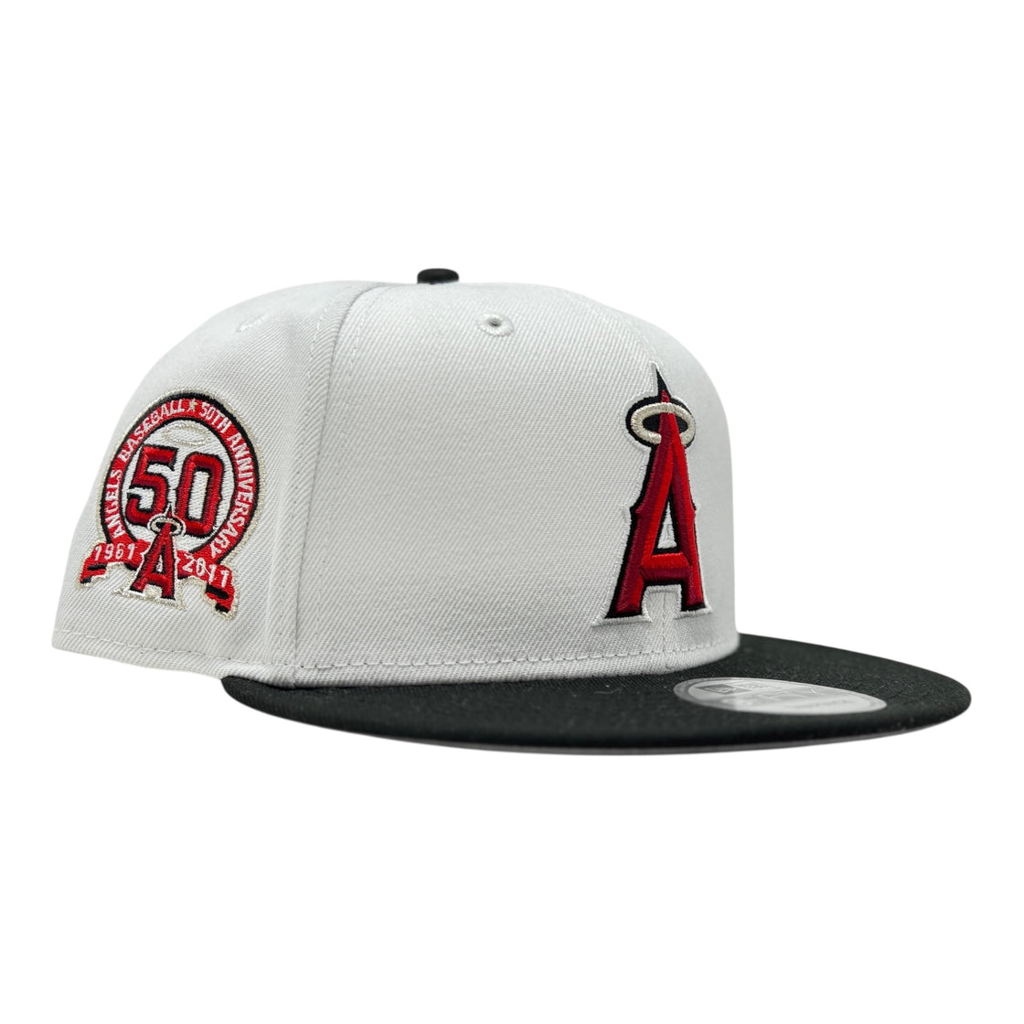 Los Angeles Angels 50th Anniversary 9Fifty New Era Snapback Hat White/Black