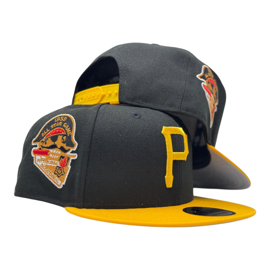 Pittsburgh Pirates 1959 All Star Game  Snapback  Black with yellow Brim  Hat by New Era
