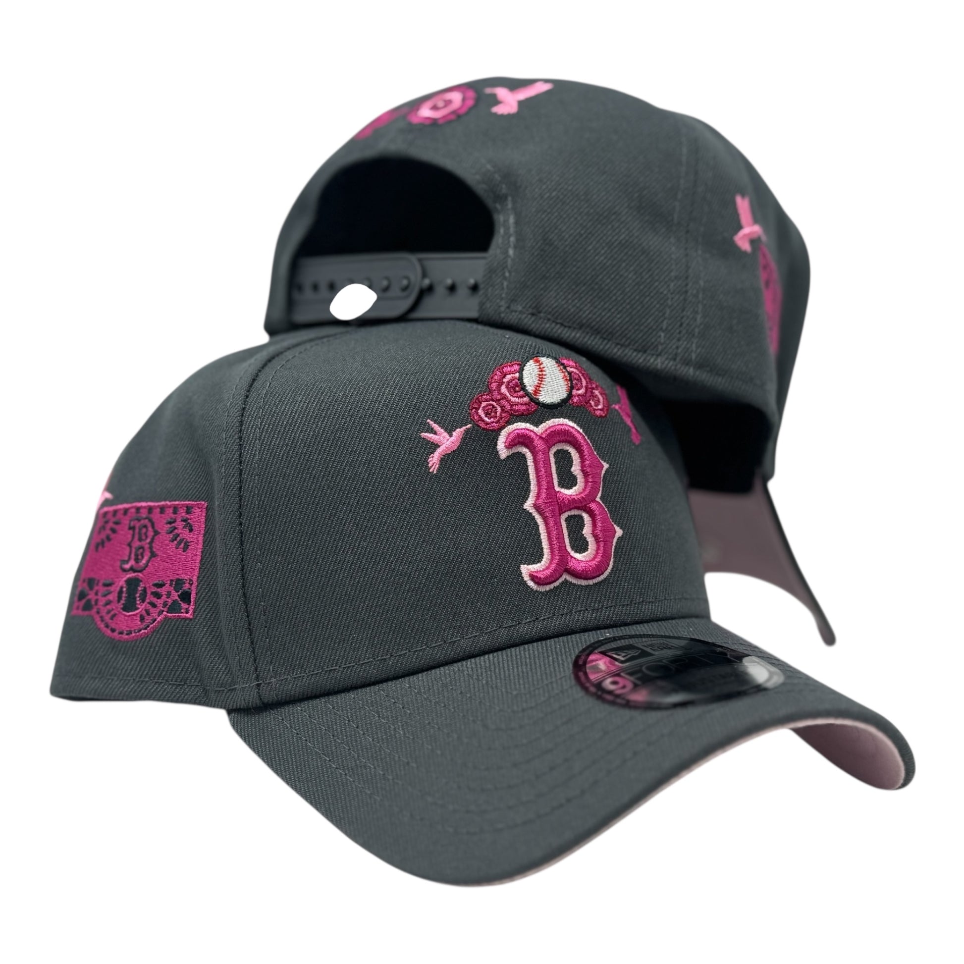 Boston Red Sox  Day of the Dead Graphite 9FORTY A-Frame Snapback