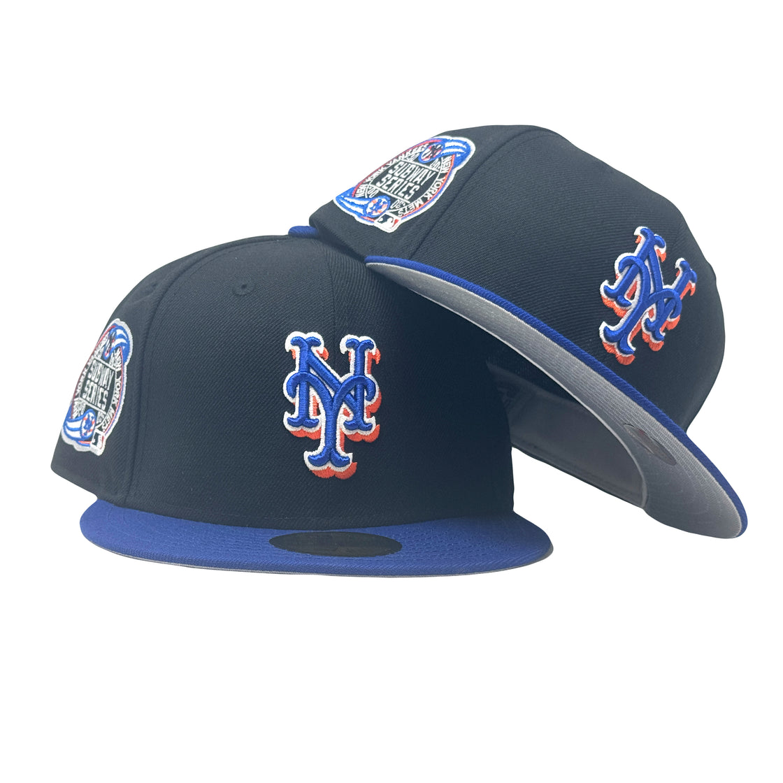 New York Mets Subway Series On-Field Black Royal Blue 59Fifty New Era Fitted Hat