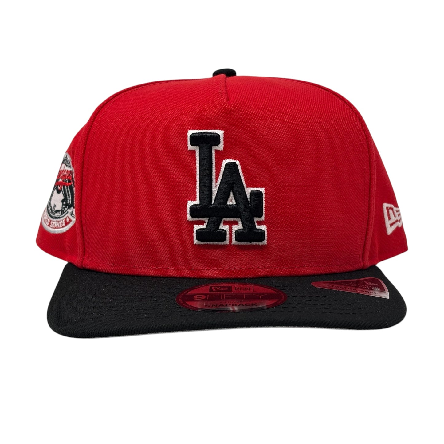 Los Angeles Dodgers World Series 9Fifty A-Frame Snapback Hats-Red Black