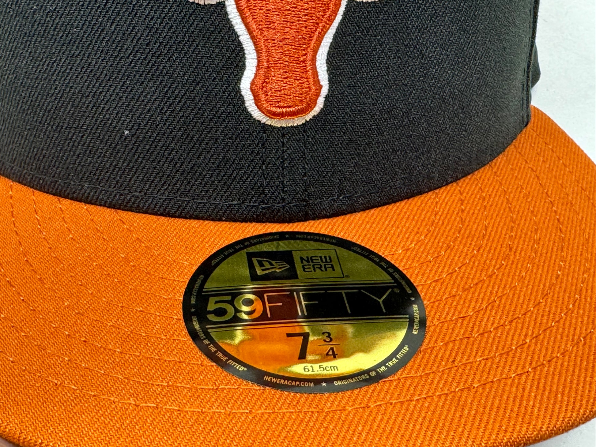 Texas Longhorn 2005 National Champions Black Burnt Orange 59Fifty New Era Fitted Hat