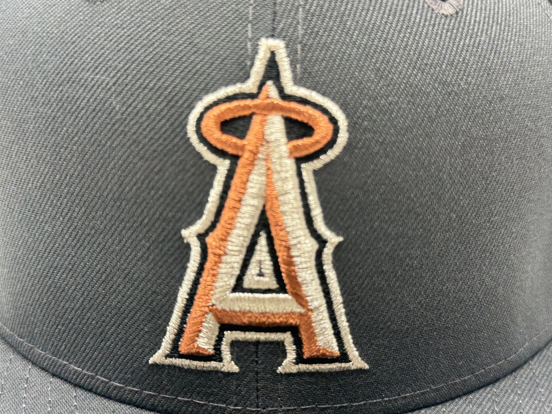 Los Angeles Angels 35th Anniversary Fitted Hat- Dark Gray
