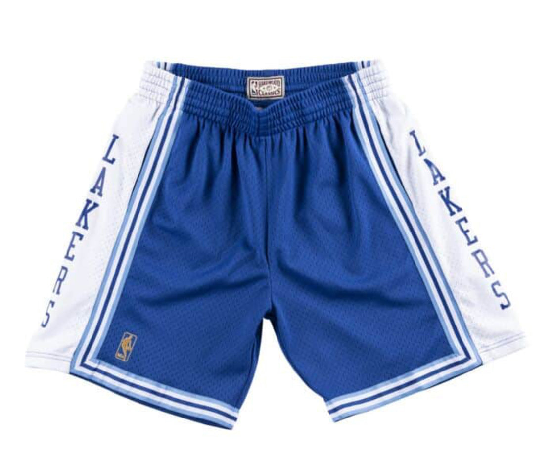 Los Angeles Lakers Mitchell & Ness Hardwood Classics Team Swingman Shorts