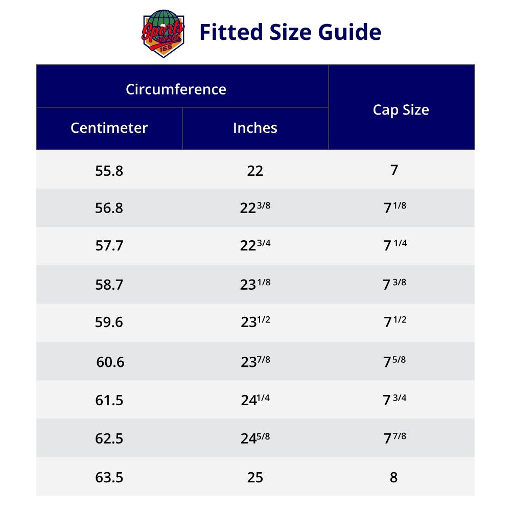 Fitted Size Chart