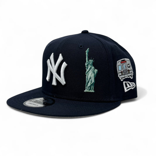 New York Yankees City Transit Navy Blue New Era Snapback Hats