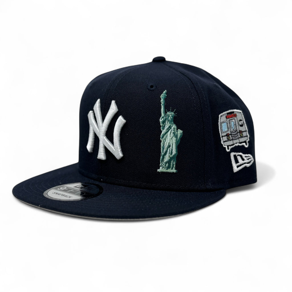 New York Yankees City Transit Navy Blue New Era Snapback Hats