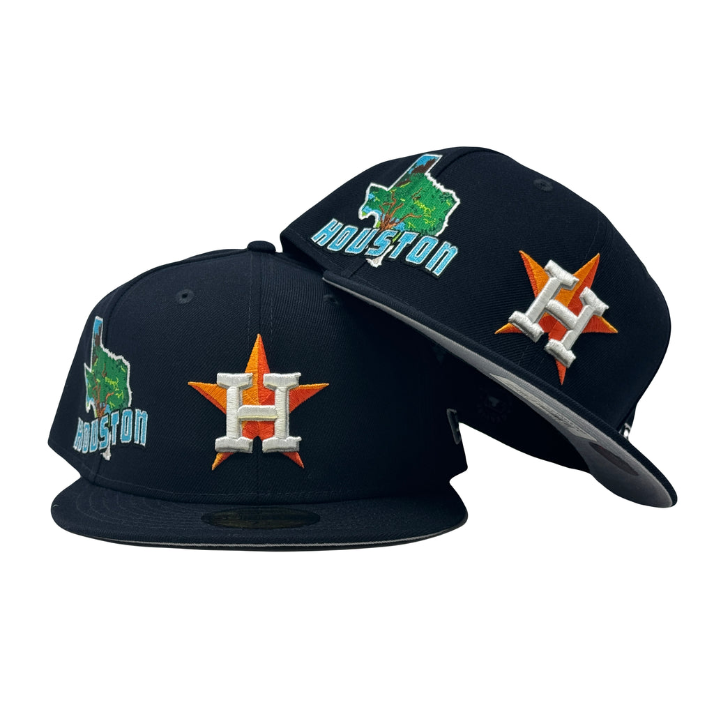 Houston Astros State Map 59Fifty New Era Fitted Hat