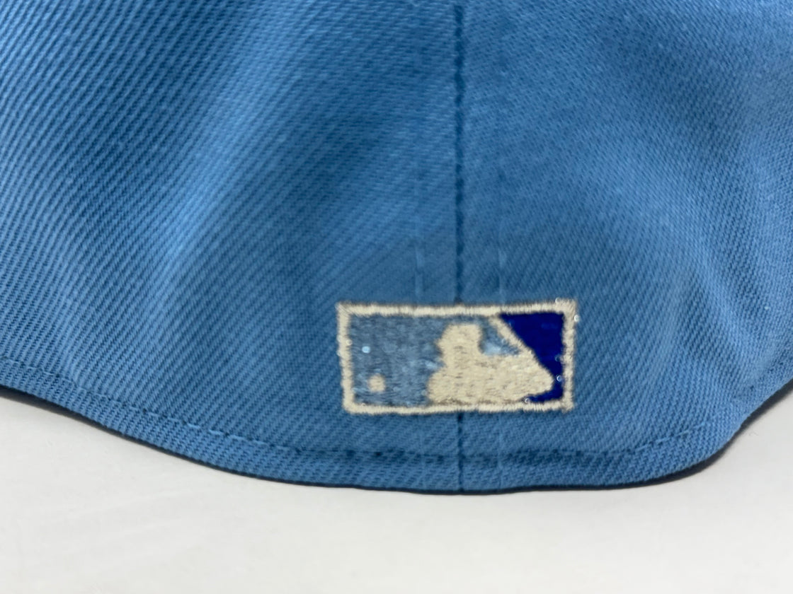 Los Angeles Angels 35th Anniversary Fitted Hats-Sky Royal Blue
