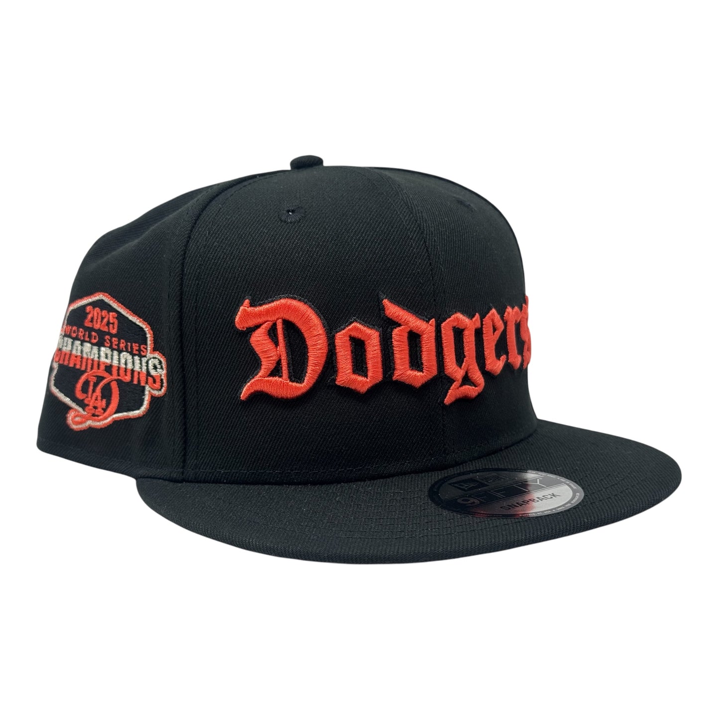 Los Angeles Dodgers 2025 World Champions Snapback Hat-Black