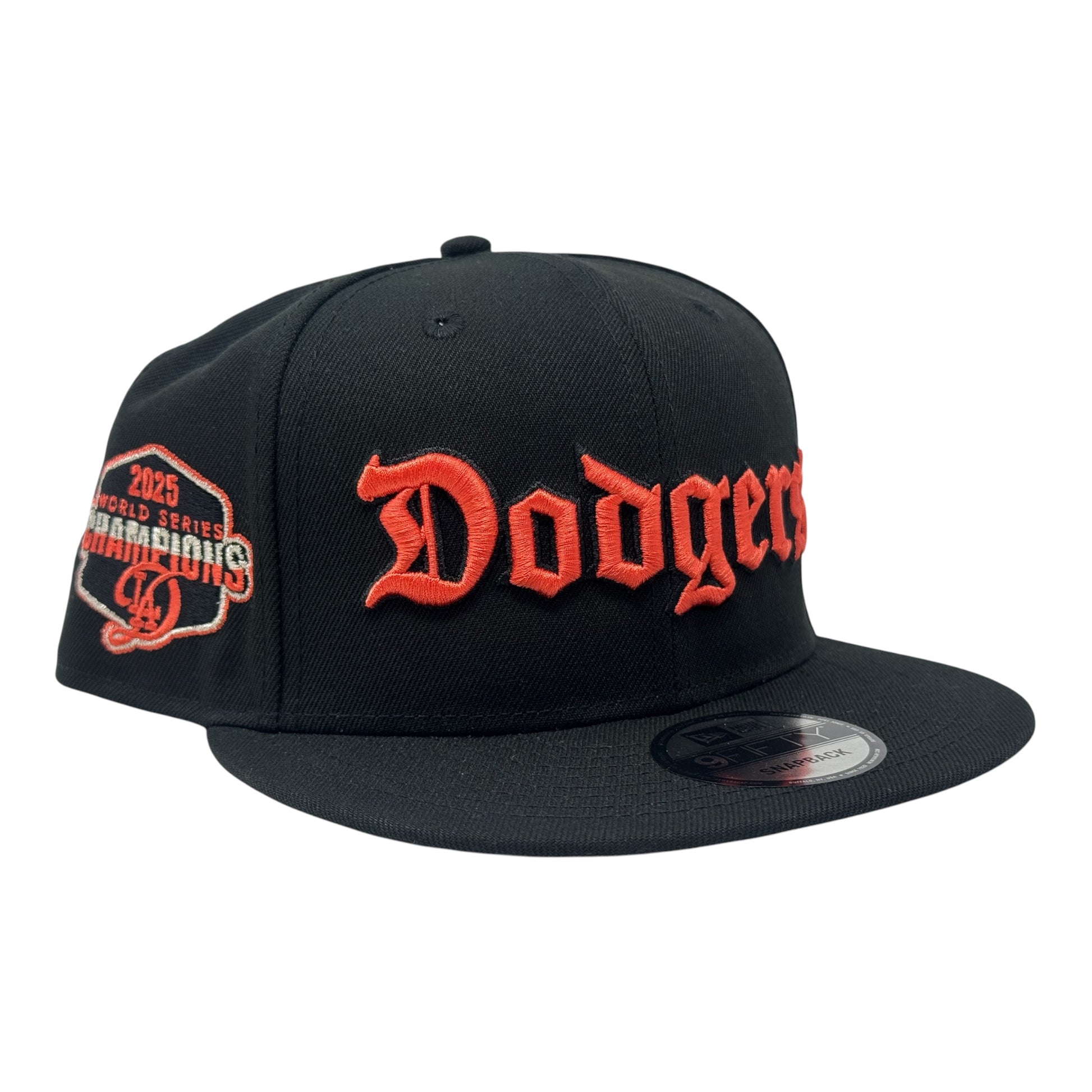 Los Angeles Dodgers 2025 World Champions Snapback Hat-Black