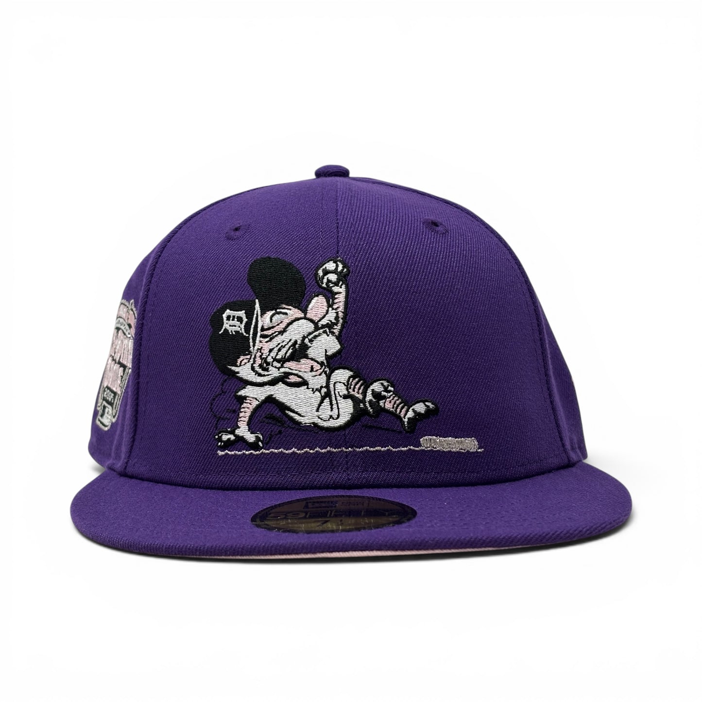 Detroit Tigers 2005 All Star Game Sliding Kitty New Era Fitted Hat-Purple