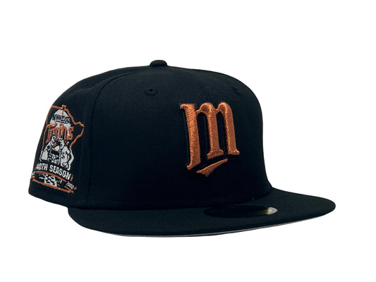 Black Minnesota Twins 40th Anniversary New Era Fitted Hat