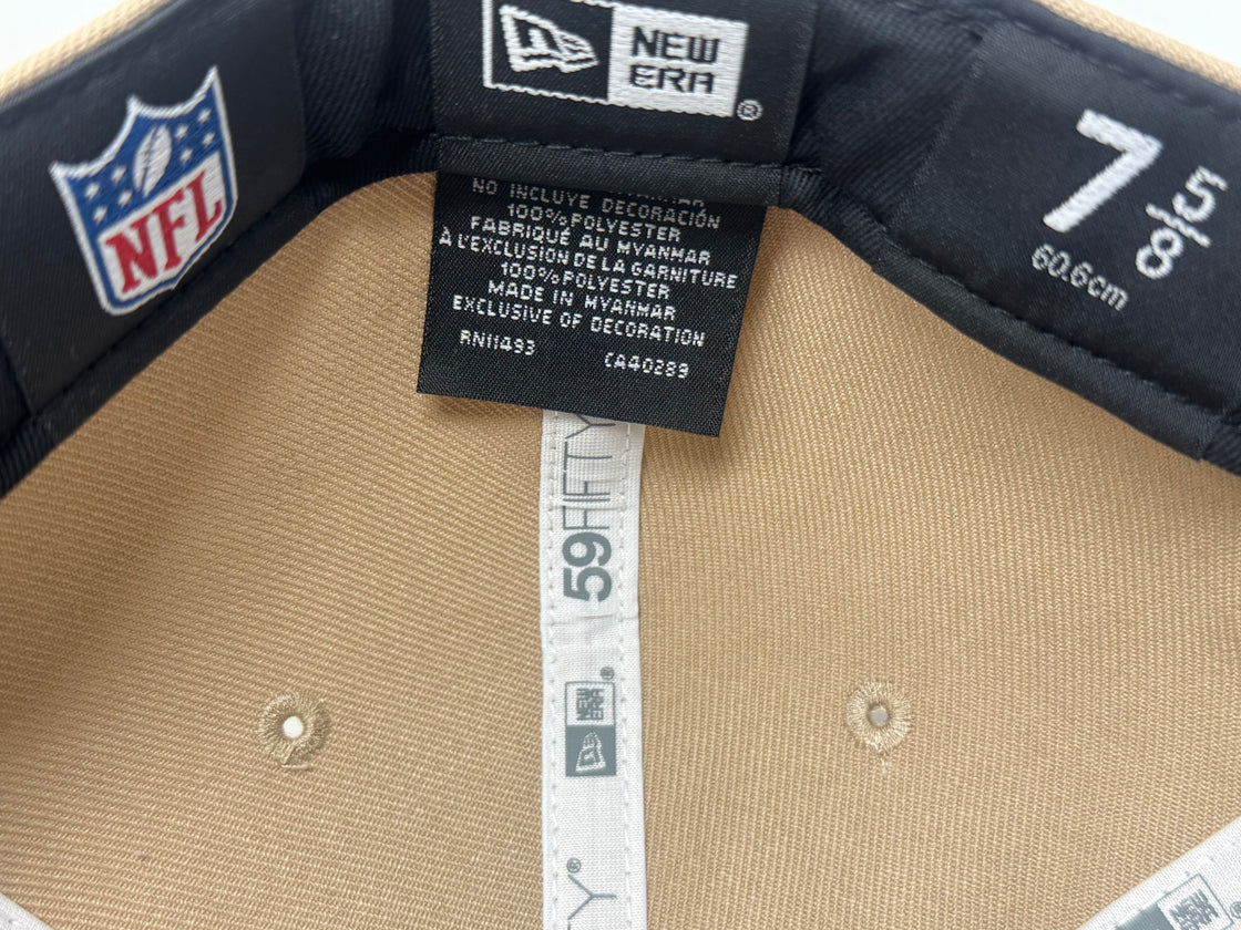 New York Giants 75th Anniversary NFL Fitted Hat-Camel