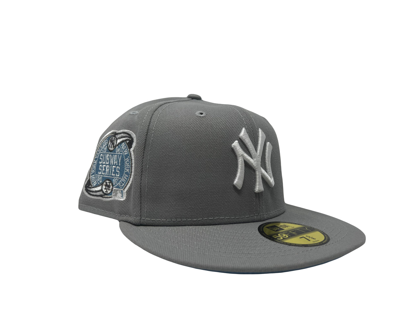 Light gray NY Yankees Subway Series 5950 New Era Fitted Hat