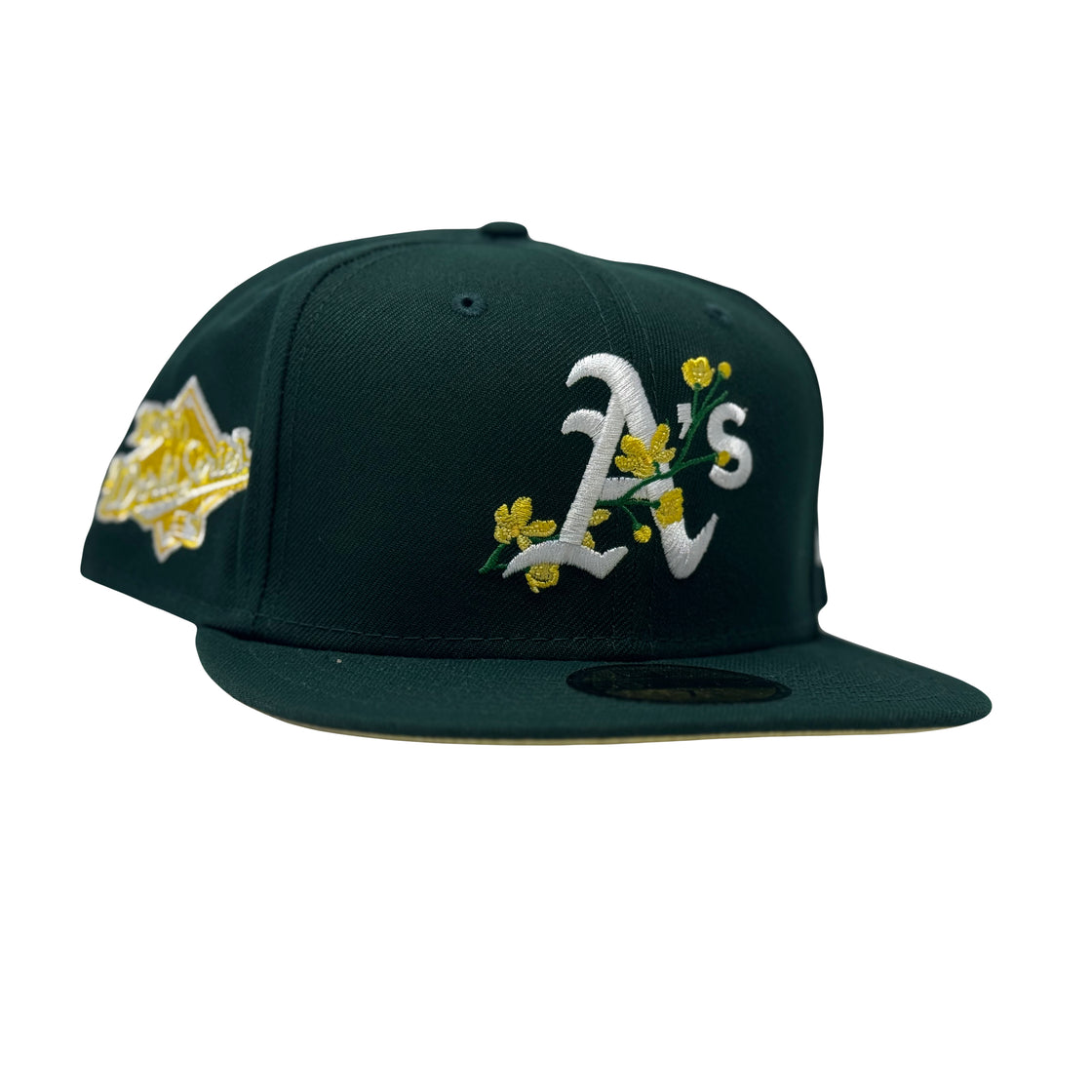 Oakland Athletics 1990 World Series Floral Print Fitted Hats