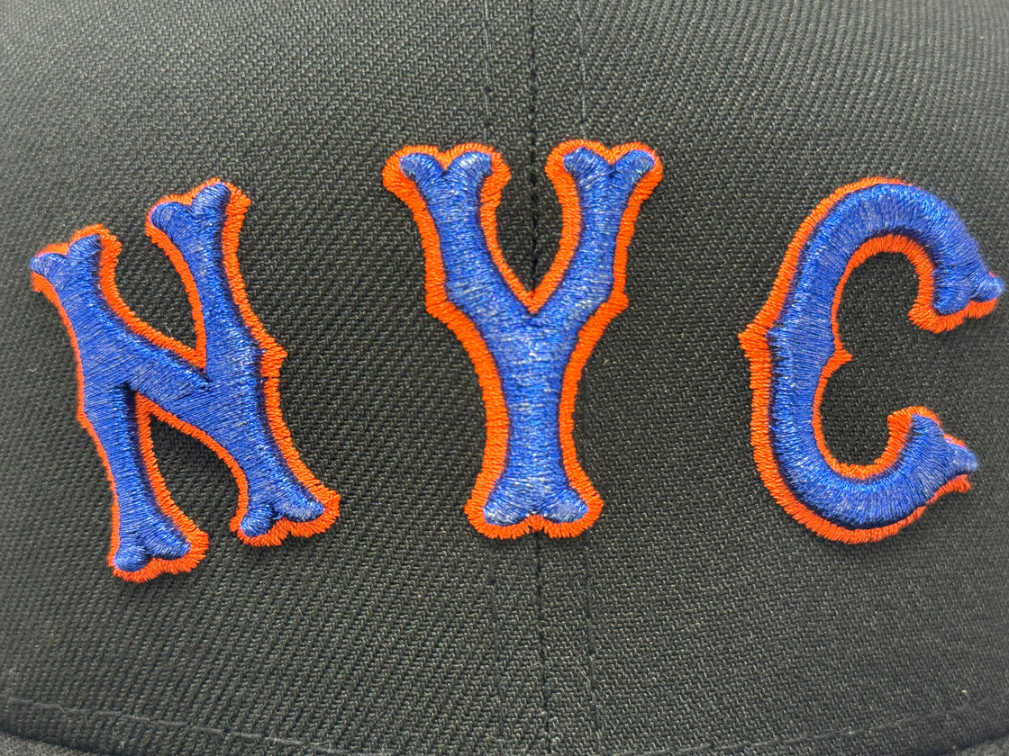 New York Mets 25th anniversary of Subway Series Fitted Hats-Black