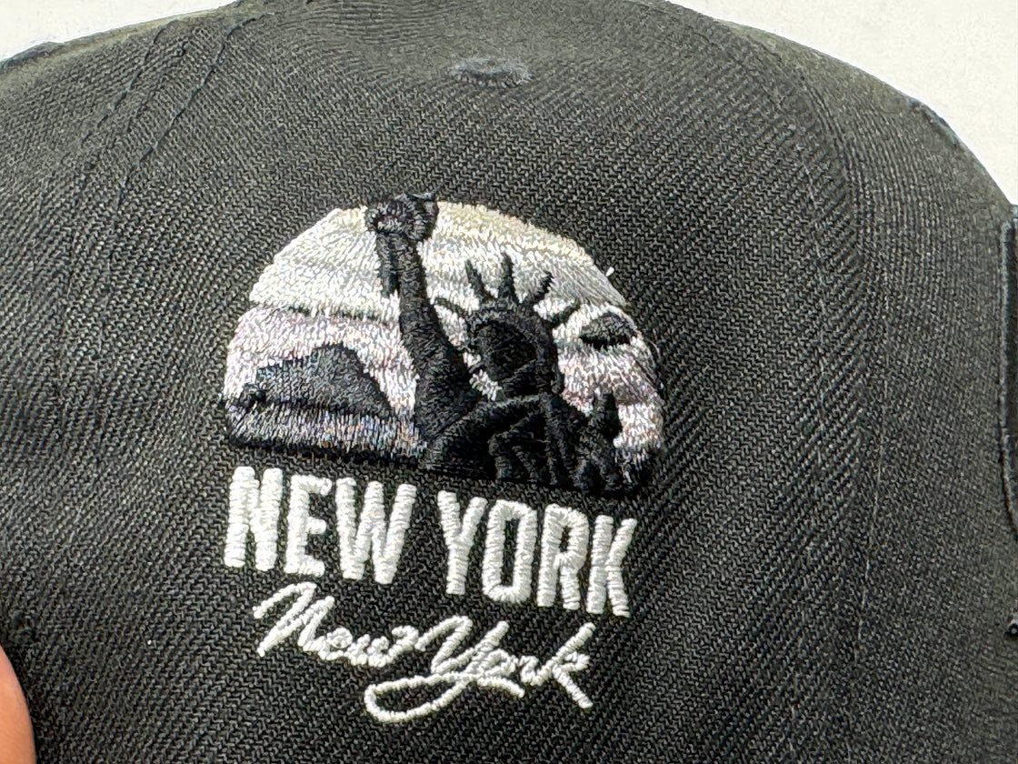 Queens New York Statue of Liberty Tonal Black 59Fifty New Era Fitted Hat