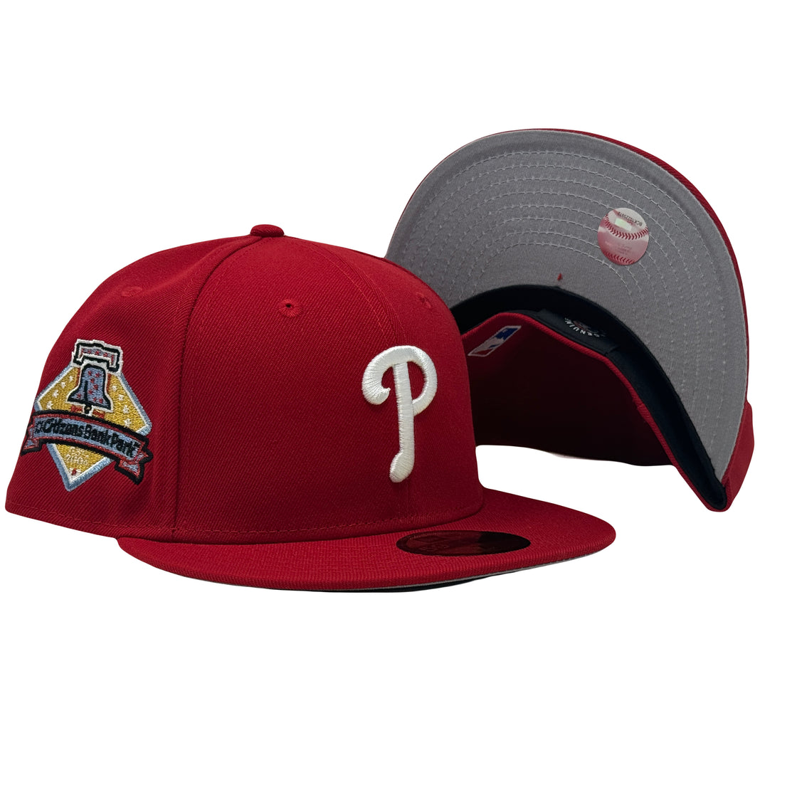 Philadelphia Phillies Citizens Bank Park 59Fifty Red New Era Fitted Hat