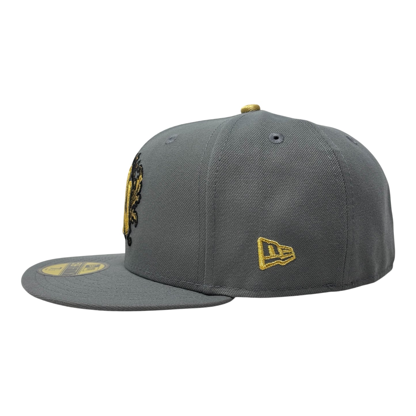 New York Yankees 1996 World Series iconic interlocking New Era Fitted Hats-Gray