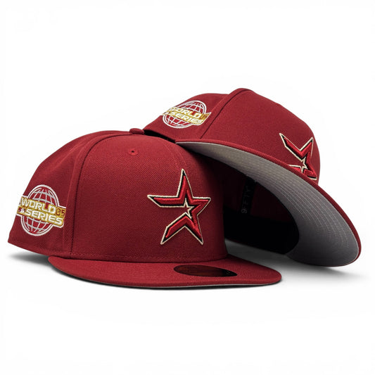 Houston Astros Brick Red 2005 World Series New Era Fitted Hat