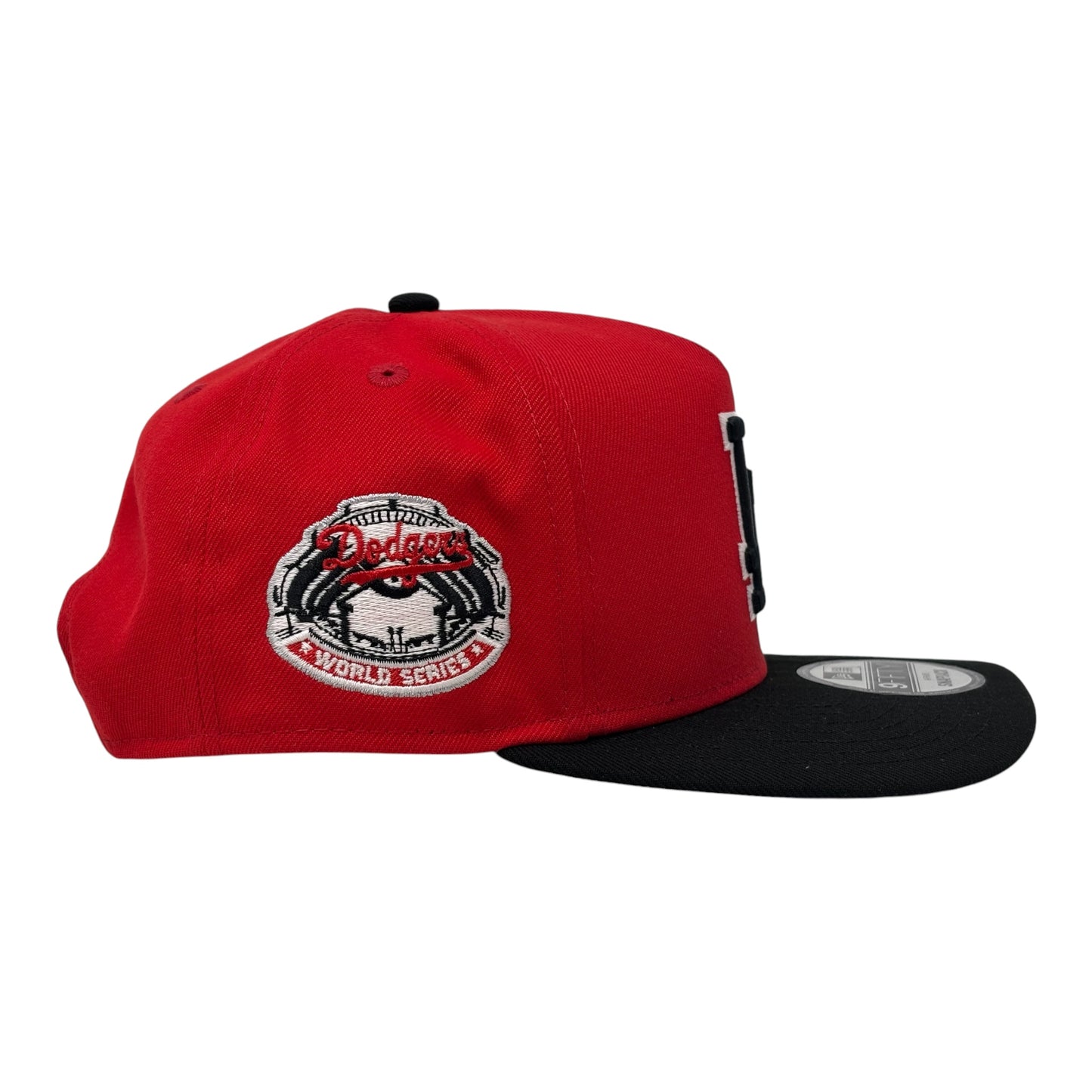 Los Angeles Dodgers World Series 9Fifty A-Frame Snapback Hats-Red Black