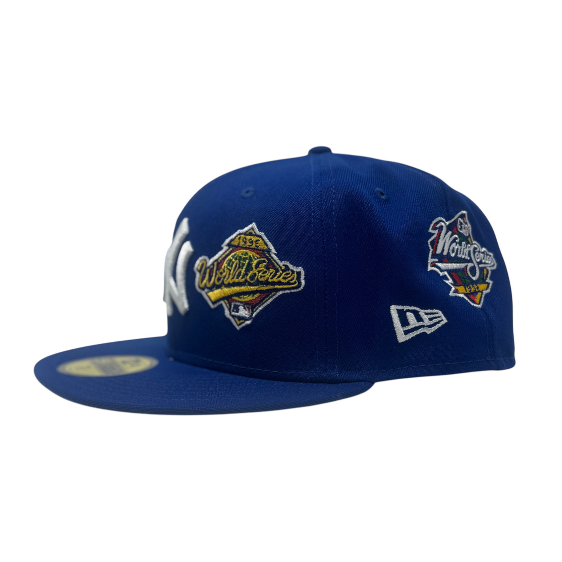 New York Yankees 27X Champions Multi Logo Fitted Hats-Royal Blue