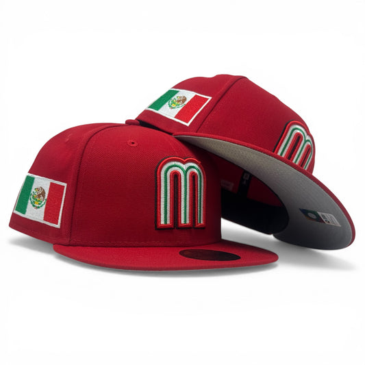 Team Mexico 2026 World Baseball Classic 59FIFTY Fitted Hat by New Era-Red
