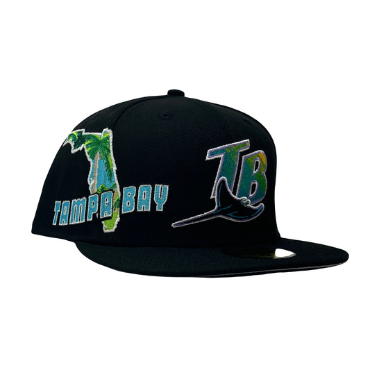 Tampa Bay Rays State Map 59Fifty New Era Fitted Hat
