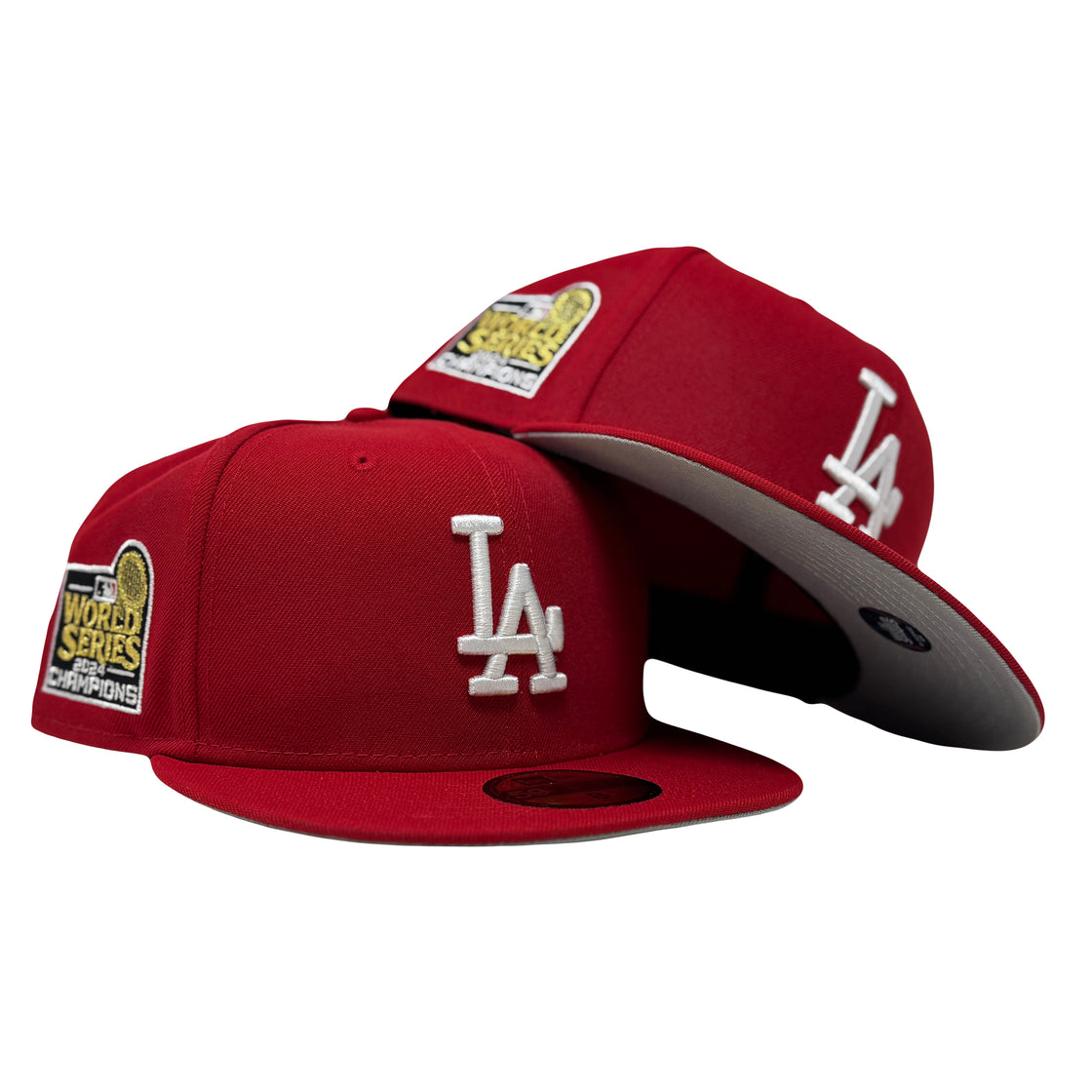 Los Angeles Dodgers 2024 World Series Champions Red Fitted Hat